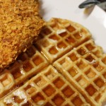 Faux Fried Chicken & Brown Sugar Bacon Waffles