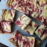 Rhubarb Cheesecake Blondies