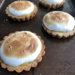 Lemon Almond Meringue Tarts