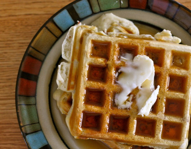 Bacon Black Pepper Waffles