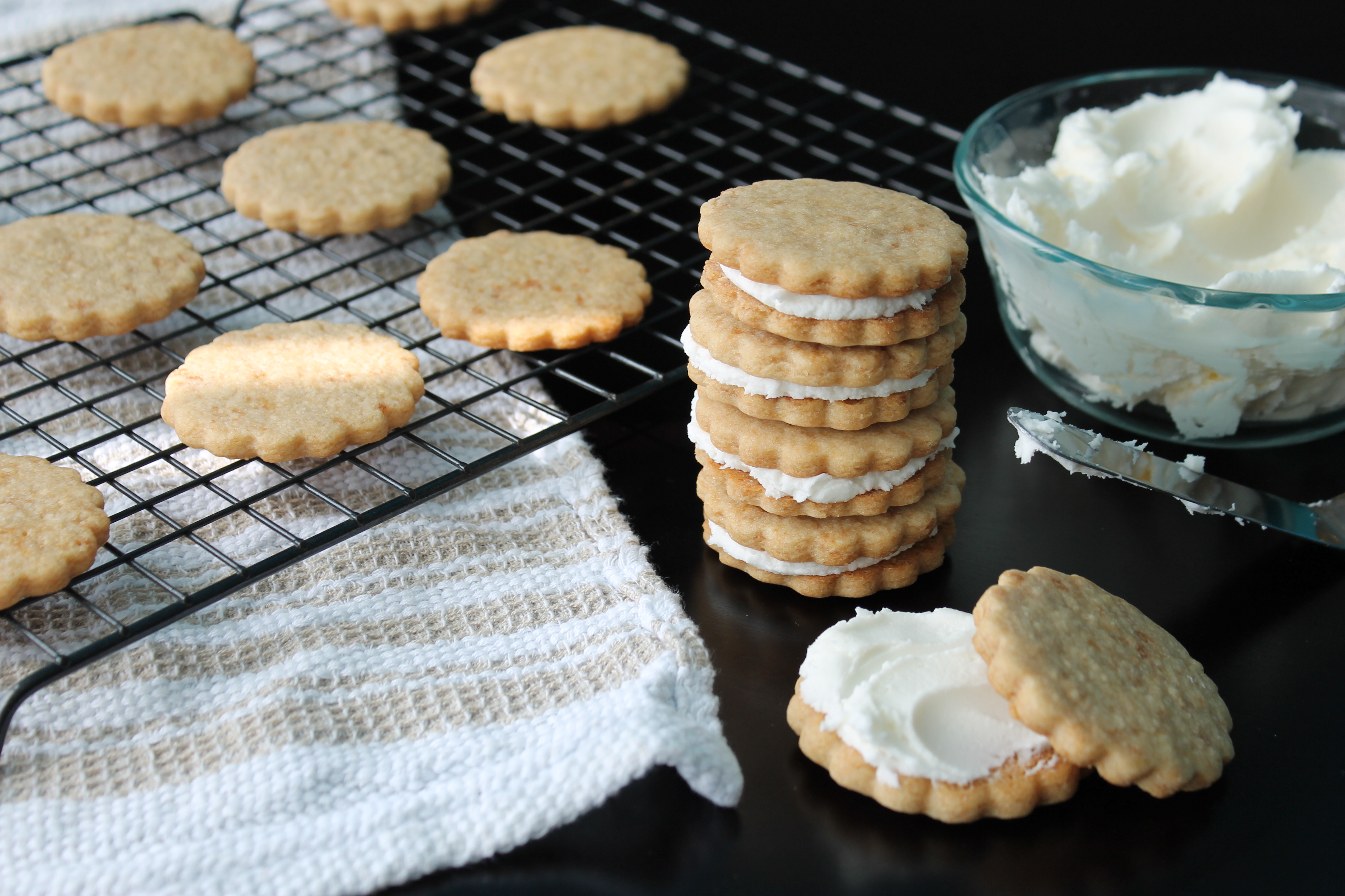 Malted Milk Sandwich Cookies