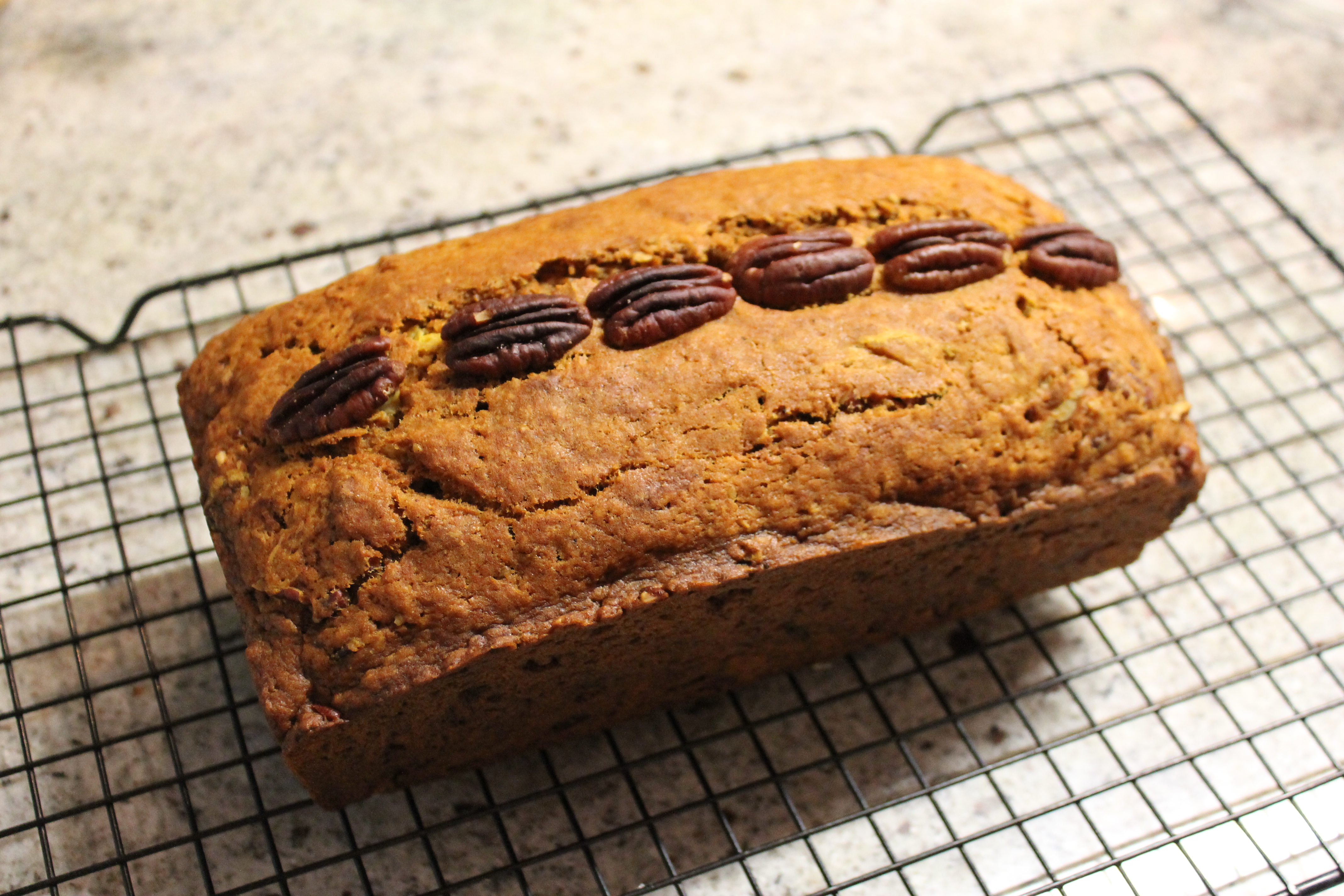 Vegan Pumpkin Pecan Loaf